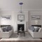 Ekena Millwork Trinity Ceiling Medallion (Fits Canopies up to 3"), Hand-Painted Americana, 22"OD x 1 3/4"P CM22TNAMF - alternate 2